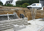 Réalisation des fondations à Sarliac-sur-l'Isle